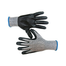 Level 5 Nitrile Coated Cut Resistant Labor Gloves